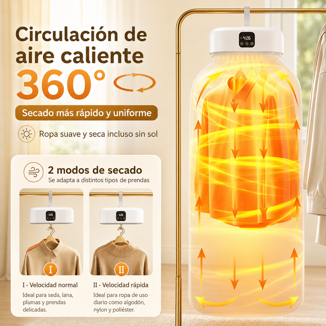Secador de Ropa Portátil