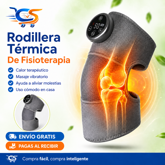 Rodillera Térmica Masaje Vibración Calor