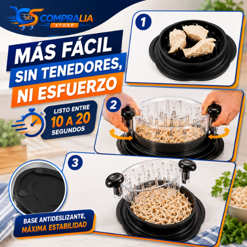 Desmenuzador Manual de Pollo y Carne