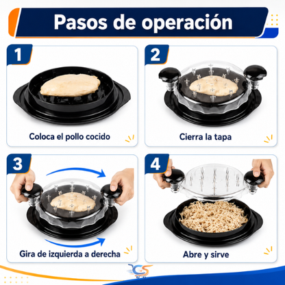 Desmenuzador Manual de Pollo y Carne