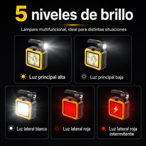 Linterna Solar + Herramientas